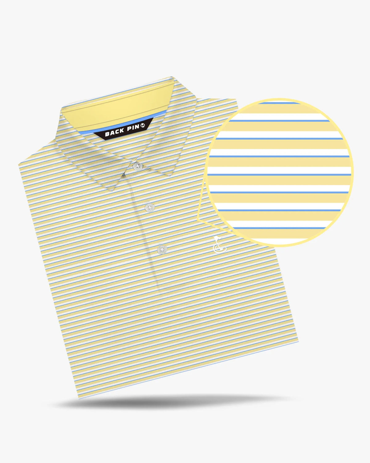 Yellow Striped Polo Shirt