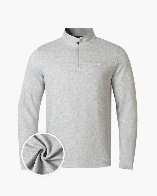 Cloud Textured Quarter Zip Pullover