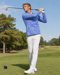 Coastal Paisley Quarter Zip