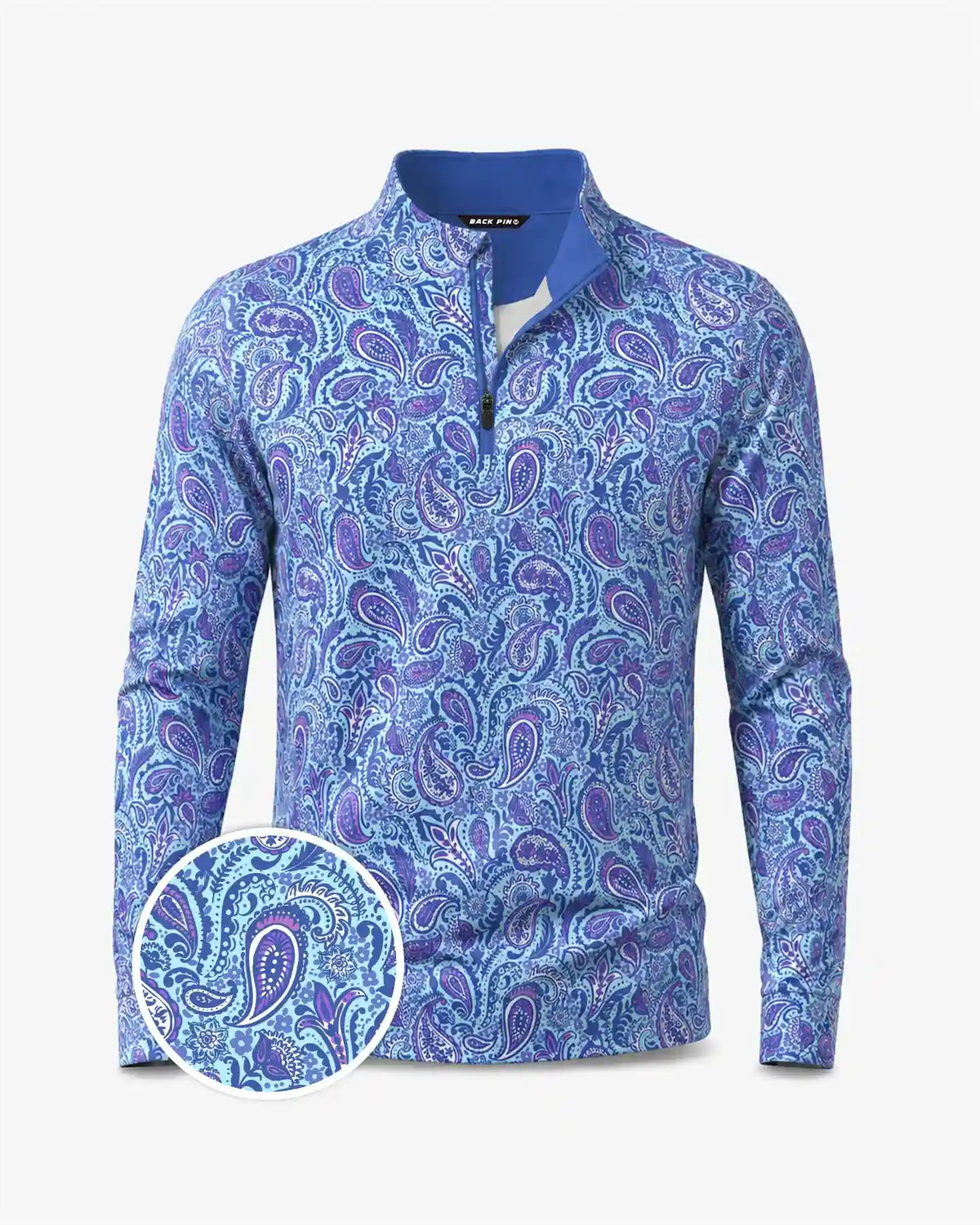Coastal Paisley Quarter Zip