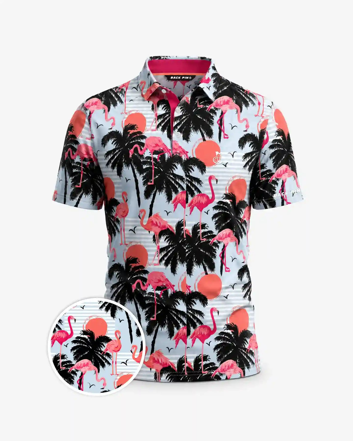 Coastal_Flamingo_Sunset_Polo