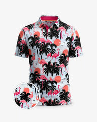 Coastal_Flamingo_Sunset_Polo