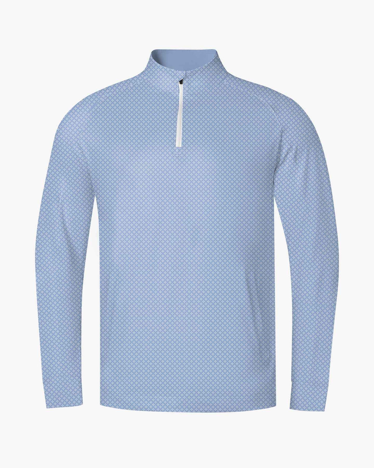 Color-Blocked Stretch Quarter Zip