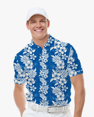 Coral Reef Bloom Hawaiian Polo