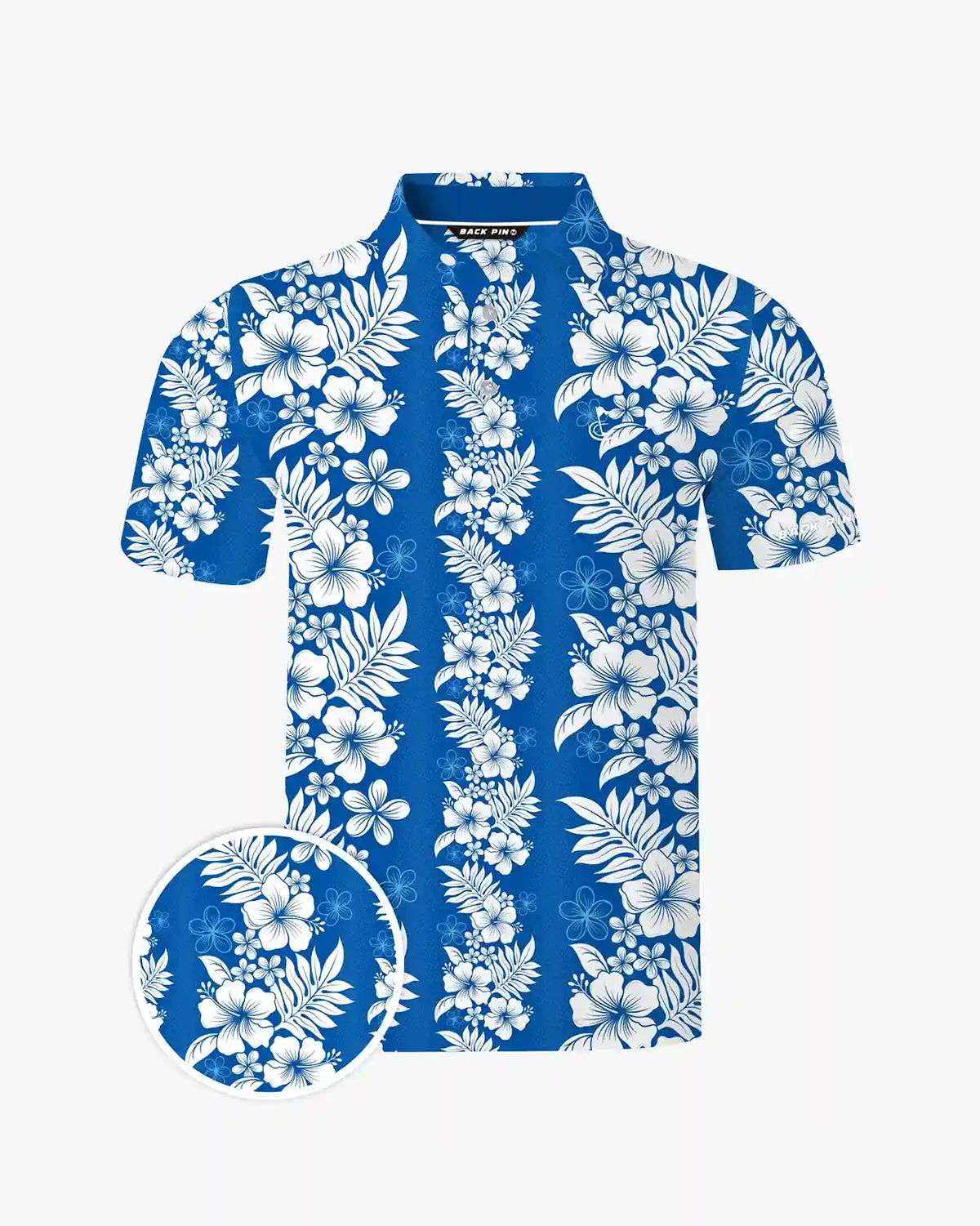 Coral Reef Bloom Hawaiian Polo