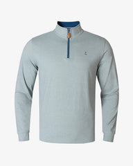 Elite Performance Quarter Zip - Gray - Back Pin Golf