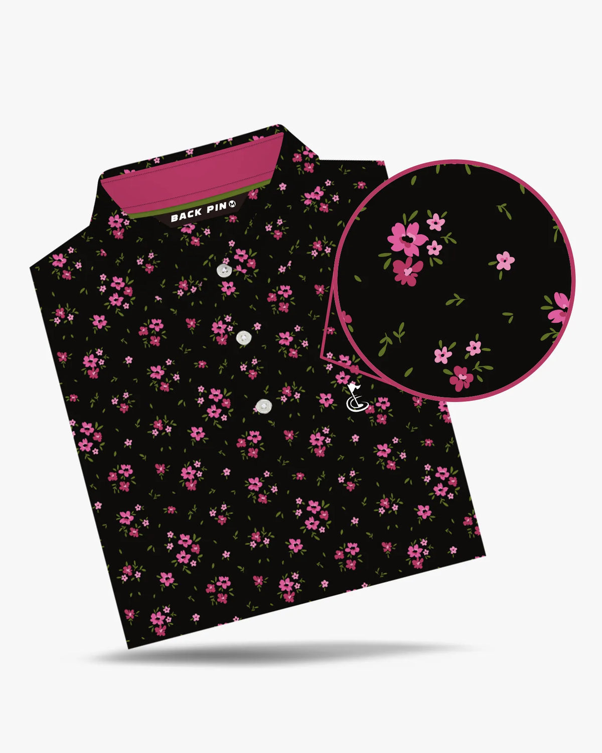 Fairway Floral Print Polo