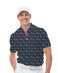 Flamingo Sunrise Polo