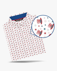 Freedom Hat Print Performance Polo
