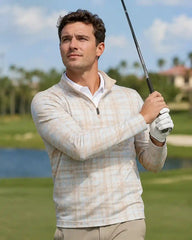 Golden Hour Plaid Quarter Zip