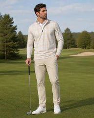 Golden Hour Plaid Quarter Zip