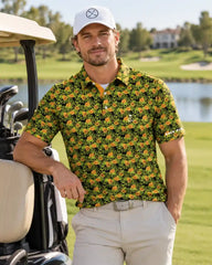 Green Pumpkin Cat Polo