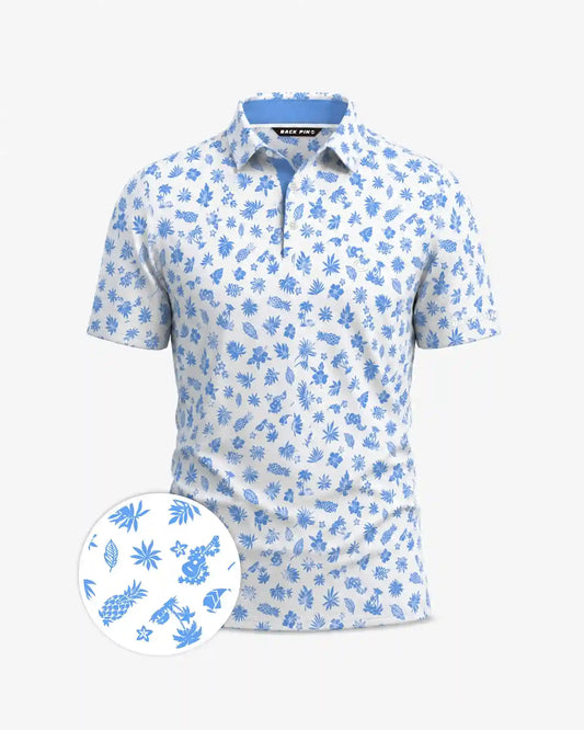 Hawaiian Pineapple Polo-Back Pin Golf