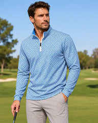 Ivy Blue Geo Quarter Zip