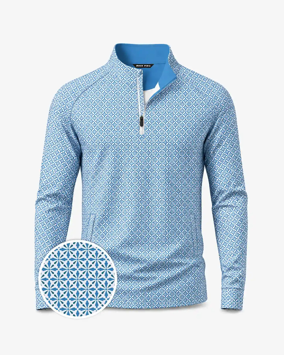 Ivy Blue Geo Quarter Zip