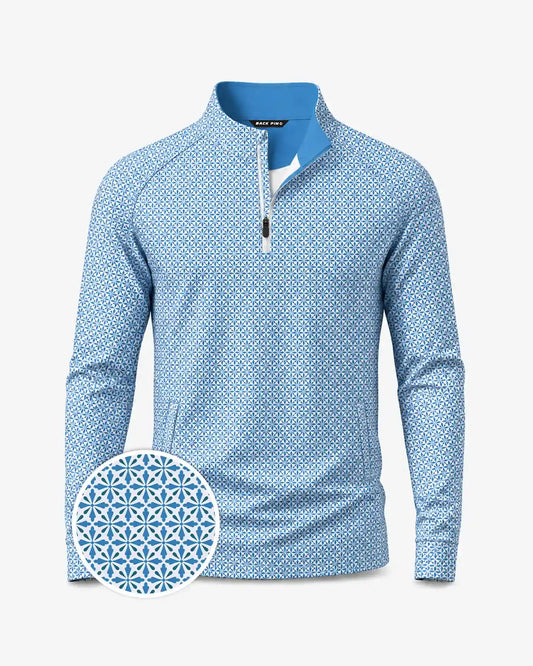 Ivy Blue Geo Quarter Zip