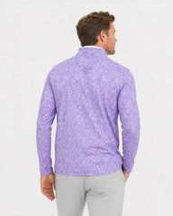 Lavender Paisley Quarter Zip