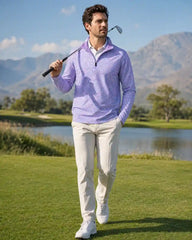Lavender Paisley Quarter Zip