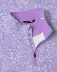 Lavender Paisley Quarter Zip