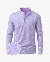 Lavender Paisley Quarter Zip