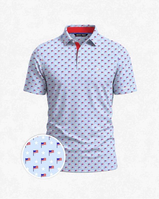 LightBlueFlagStarPolo