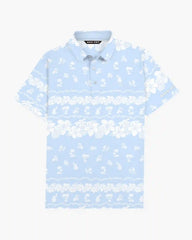 Light Blue Luau Tropic Polo
