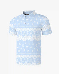 Light Blue Luau Tropic Polo