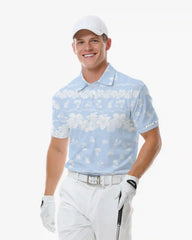 Light Blue Luau Tropic Polo