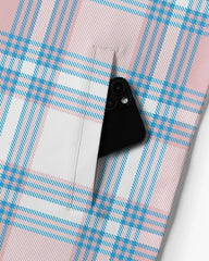 Lightweight Plaid Quarter Zip
