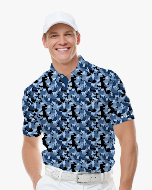 Midnight Cat Camo Polo