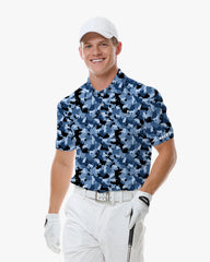 Midnight Cat Camo Polo