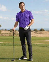 Midnight Cat Golf Polo
