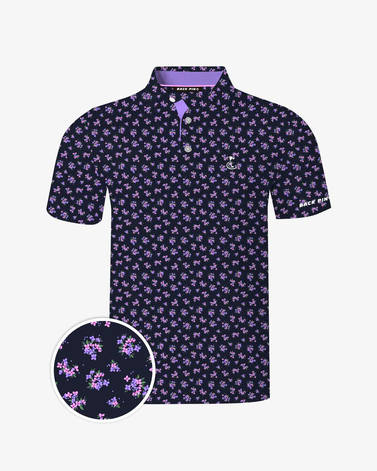 Midnight Ditsy Polo