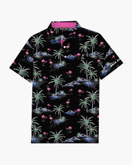 Midnight Island Flamingo Polo