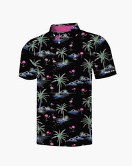 Midnight Island Flamingo Polo