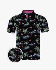 Midnight Island Flamingo Polo
