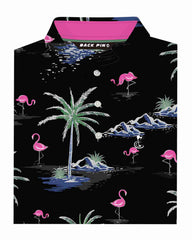 Midnight Island Flamingo Polo