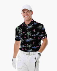 Midnight Island Flamingo Polo