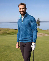 Minimalist Geometric Quarter Zip