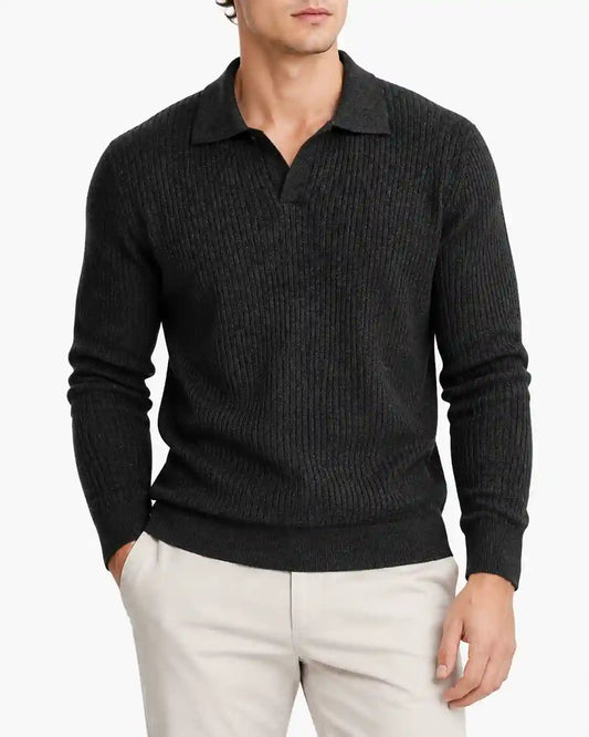Minimalist Ribbed Knit Sweater
