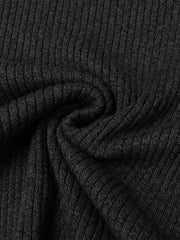 Minimalist Ribbed Knit Sweater