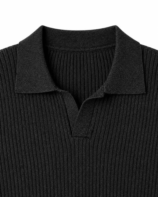Minimalist Ribbed Knit Sweater