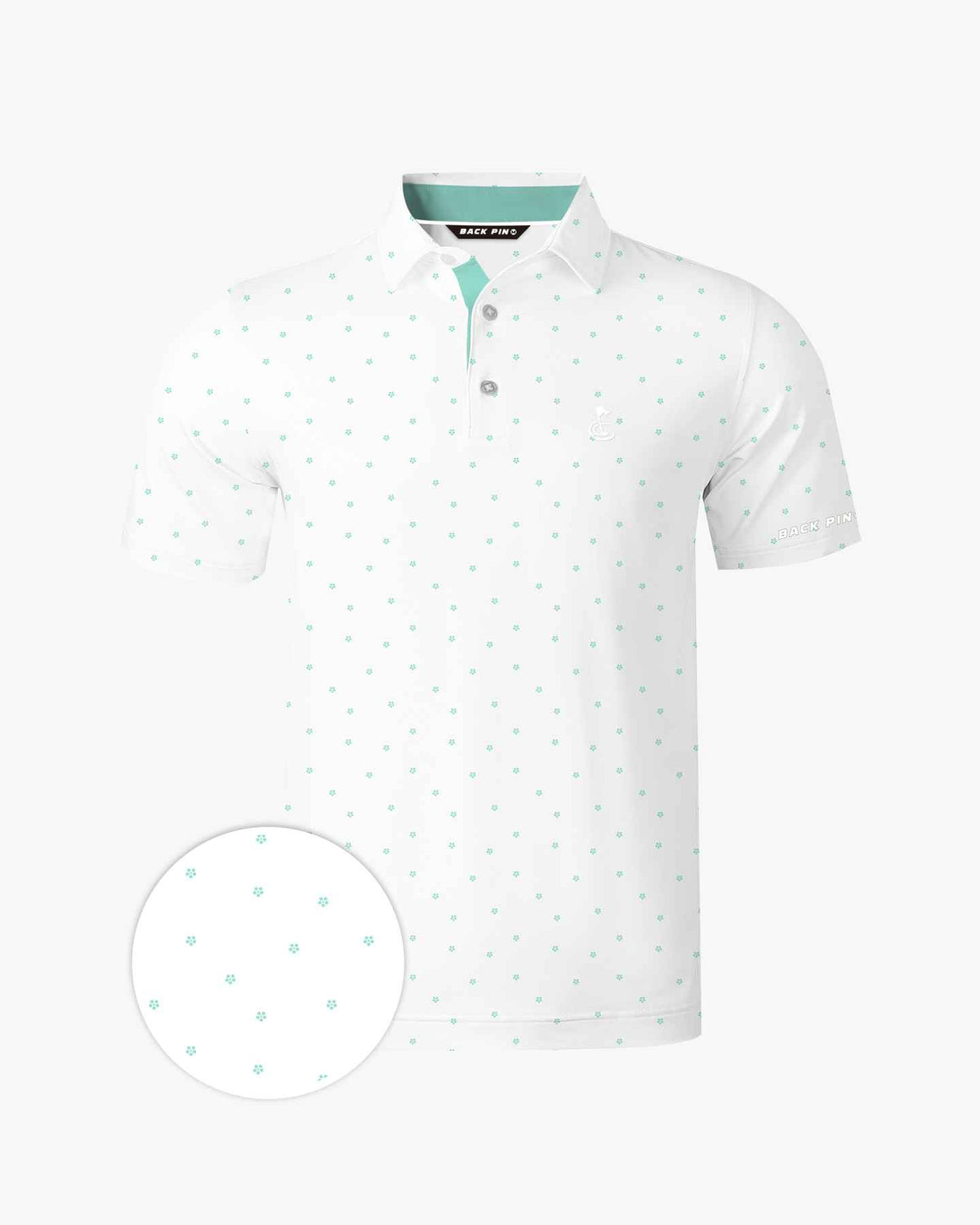 Mint Ditsy Polo