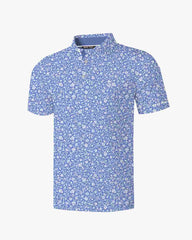 Navy Scroll Bloom Polo
