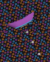 Neon Pumpkin Face Polo