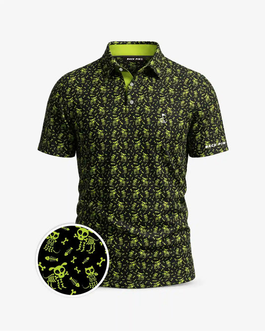 Neon Skeleton Pets Polo