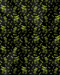 Neon Skeleton Pets Quarter Zip