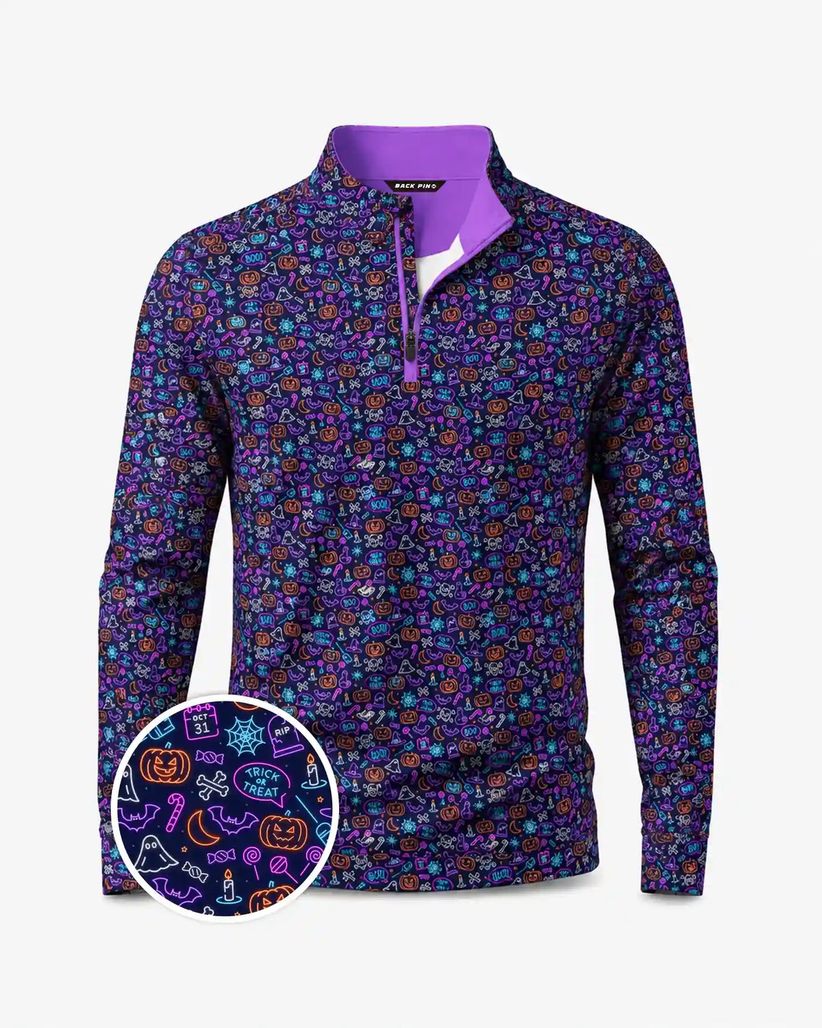 Neon Spooky Quarter Zip