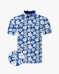 Ocean Bloom Hawaiian Polo