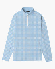 Ocean Sky Plaid Quarter Zip